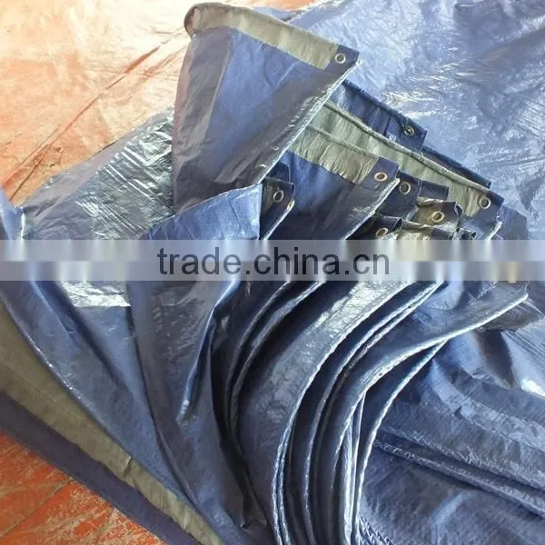 Plastic Raw Material Tarpaulin PP Sliver/blue Plastic Sheet Triangle Plastic Waterproof Anti-aging Antioxidant Factory Sell photo-5
