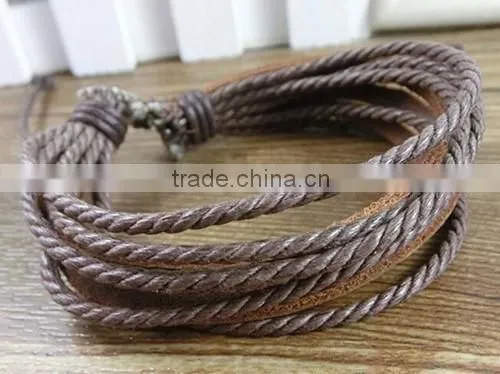 Leather Wrap Bracelet Braided Leather Bracelet Teen Leather Bracelet photo-2