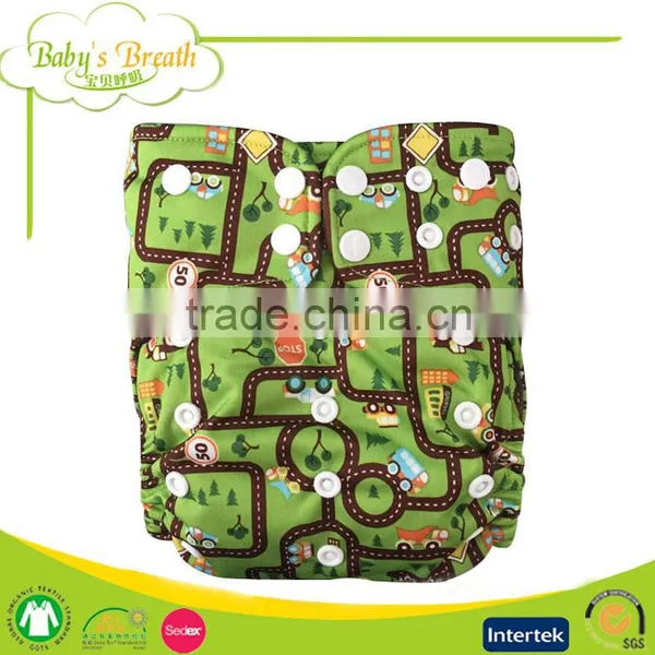 PCB-03 Fashion Cartoon Printed Charcoal Bamboo Liner Reusable Healthy Baby Adult Cloth Diapers photo-2