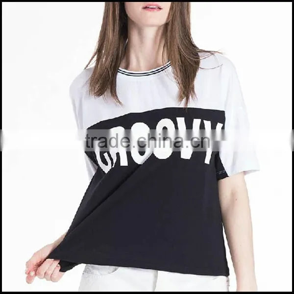 Wholesale Womens Round Neck Custom Screen Printed Tshirts photo-3