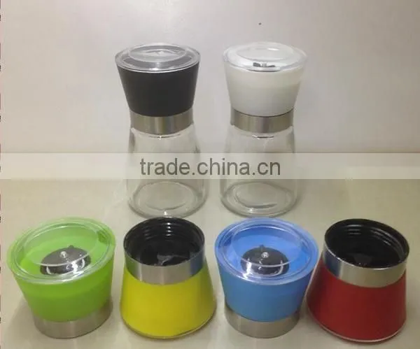 165ml Glass Spice Bottle Grinder Pepper and Salt Grinder Mill photo-4