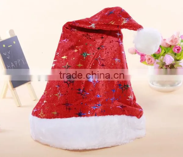 Ladies Snowflake Decor Red Christmas Xmas Santa Claus Hat Cap