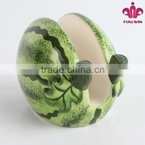 New Arrival Handmade Ceramic Napkin Holder With Watermelon Design photo-2