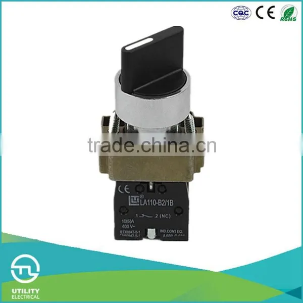 UTL Buy Goods In China Short Handle Turn Push Button Self-Locking Pushbutton Switch 220V photo-2