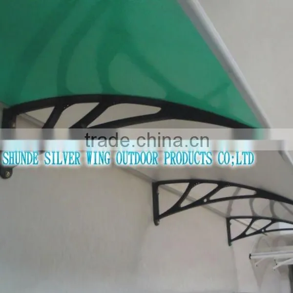 Hot Sale Popular Outdoor Door Window Plastic Polycarbonate Hollow French Style Awnings photo-5