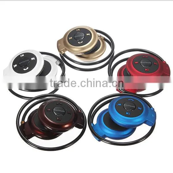 Wireless Headphone New Mini 503 Neckback Sport Bluetooth Handsfree Stereo Headset Earphone TF Card Slot+FM Radio photo-4