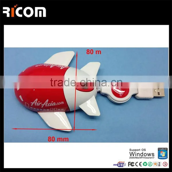 Gift Promotion Airplane Shape 3D Wired Optical Mouse photo-6