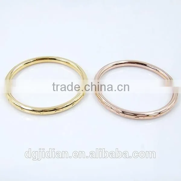 Stainless Steel Round Flat Engraved Bangle photo-2