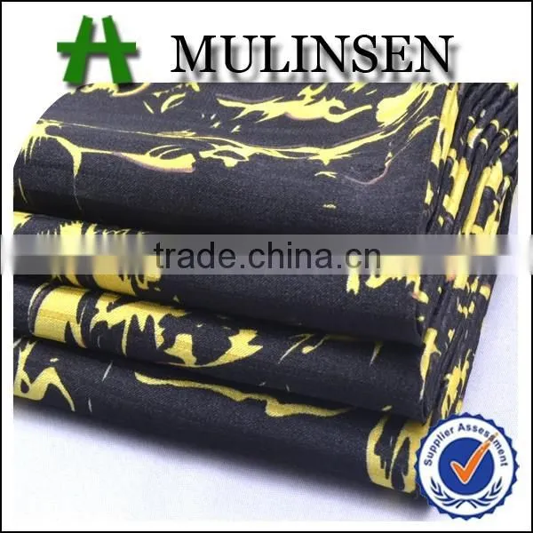 Shaoxing Mulinsen Textile Fabric Manufacturer With Twist Cheap Polyester Satin Fabric