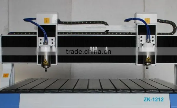 2 Heads Advertising CNC Router Machine With 2 Rotary Axis 1212 Model photo-2