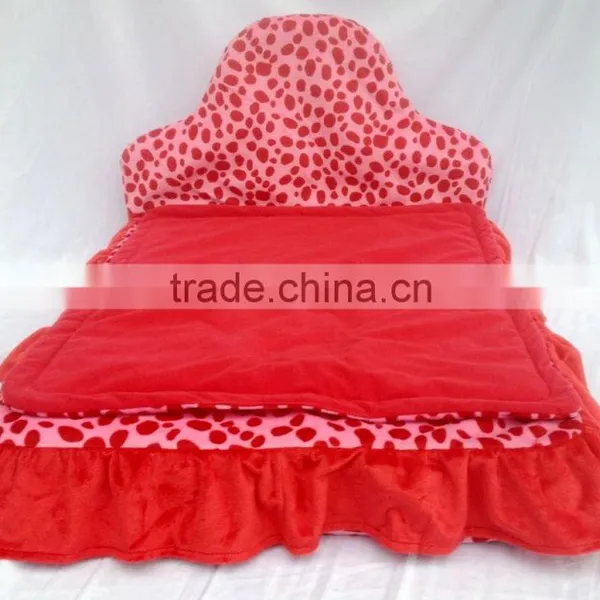 Luxury Pet Red Leopard Beds