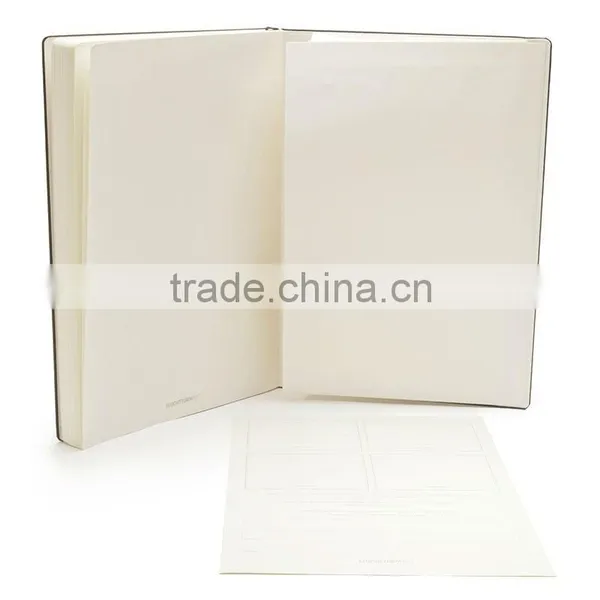 Black Pu Leather Notebook Diary With Pocket Inside photo-2