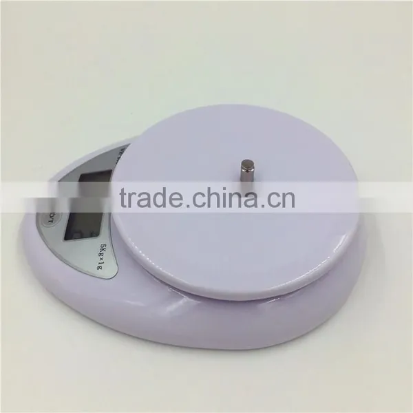 Household Use LCD Display Vegetable Food Kitchen Scale 5000g WH-B05 photo-6