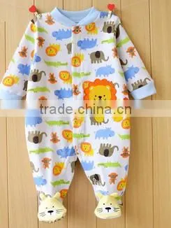 2016 Cute Animal Baby Romper With Foot Cover Long Sleeve Baby Clothes photo-4