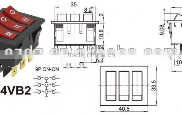Zhejiang 16A Lighted Rocker Switch,home Appliance Rocker Switch,air Blower Rocker Switch photo-4