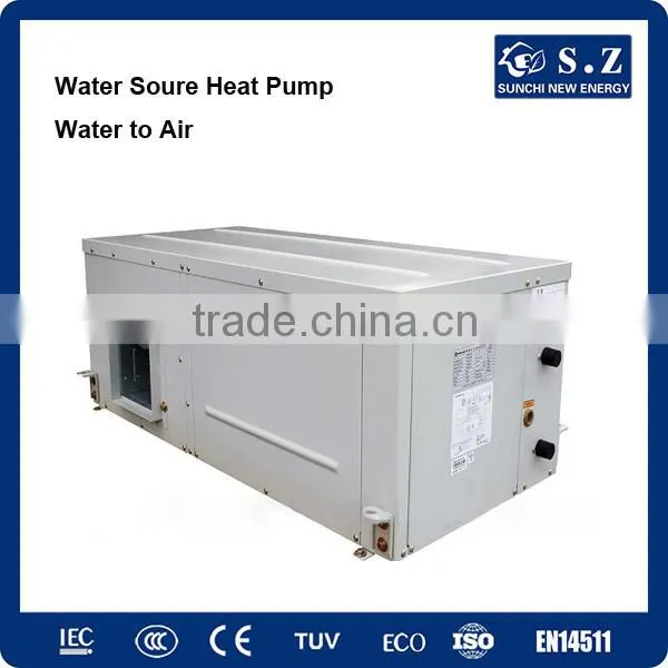 -35C Snow Winter Heating +cooling 150sq Meter Room Ground Water to Air 5kw,14kw,18kw Geothermal Heat Pump Air to Air