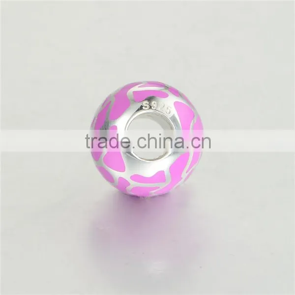 Fashionable European Style Enamel 925 Sterling Silver Charm Beads photo-4