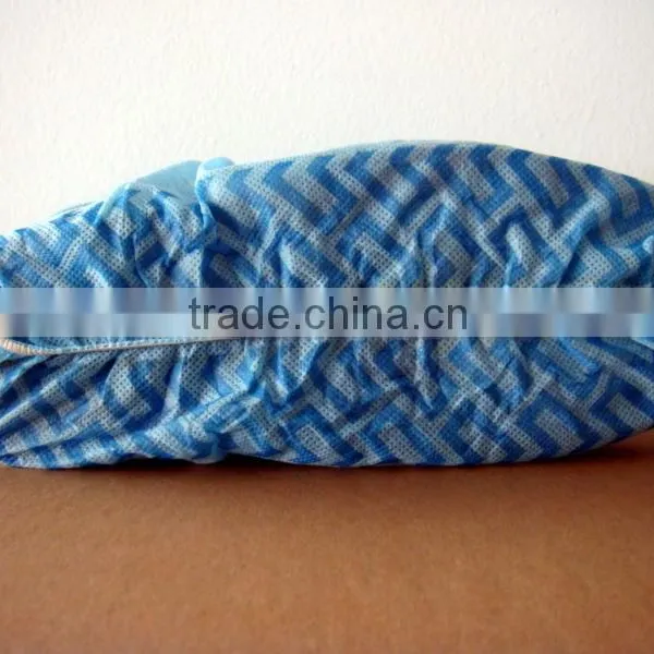 High Quality Nonwoven Household Green Disposable Non Skid Shoe Cover photo-4