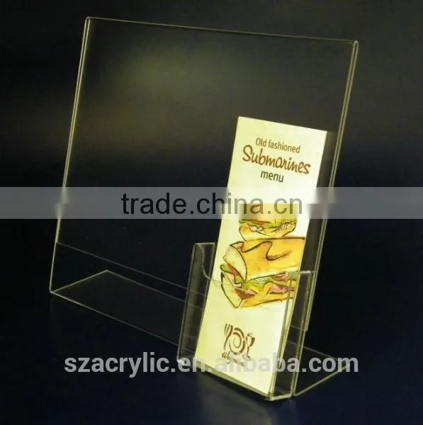 Magnetic Clear Acrylic Sign Magazine Holders With Pocket photo-2