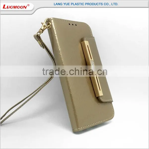 Leather Wallet Phone Case With Strap for Asus Fonepad Me371mg for Samsung Galaxy e7 photo-2