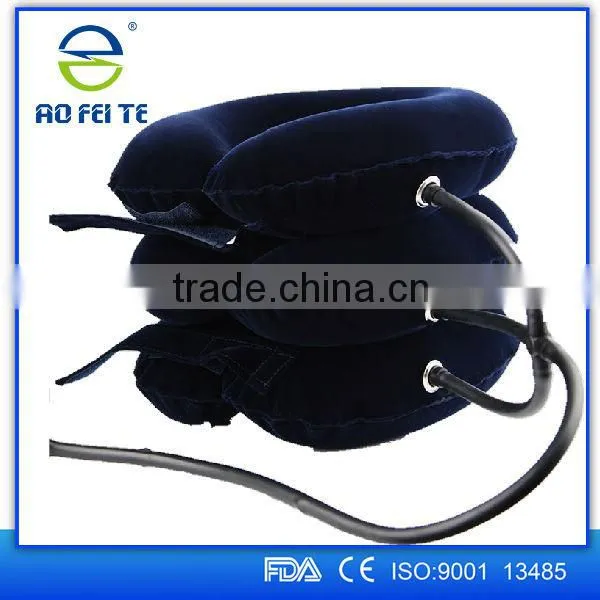 Full Flannel Soft Inflatable Air Neck Traction Cervical Collar/Cervical Traction Device photo-6