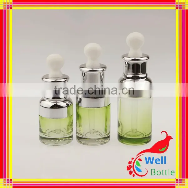 Flat Shoulder Refillable Spray With Printing Flower Cap Lotion Bottle GSB-0015R photo-6