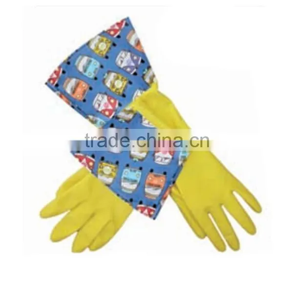 Medium Size Yellow Silicone Kitchen Gloves photo-2