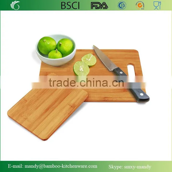 3 Piece Bamboo Cutting Board Set, For Meat & Veggie Prep, Serve Bread, Crackers & Cheese, Cocktail Bar Board photo-3