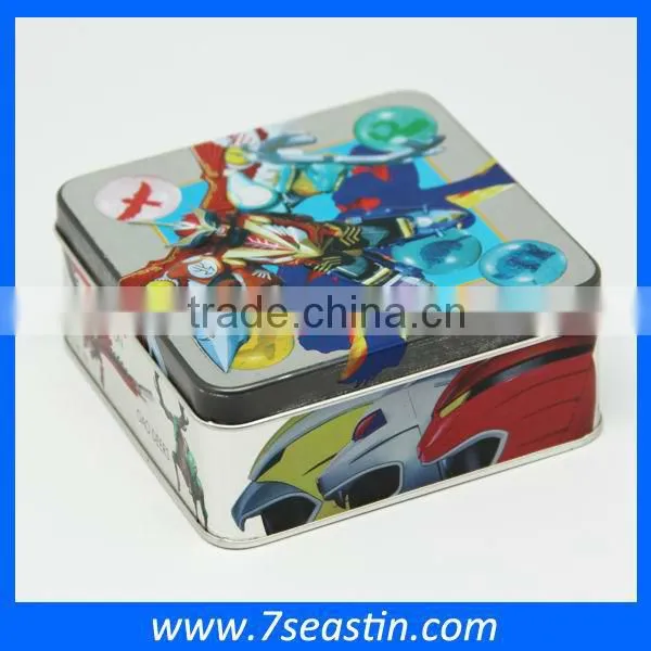 High Quality Small Square Palying Card Tin Box
