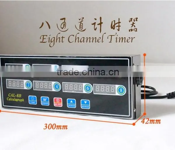 commerical use restaurant kitchen eight channels digital kitchen timer,cooking thermometer and timer