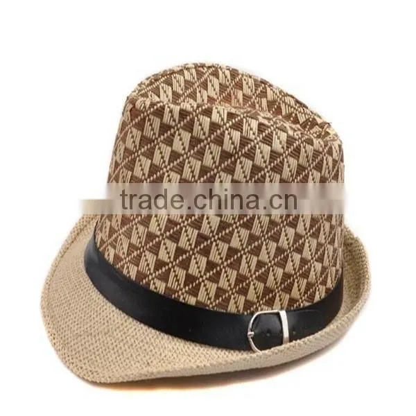 Children's Formal Spring Jazz Summer Sun Fashion Plaid Cowboy Cap photo-5