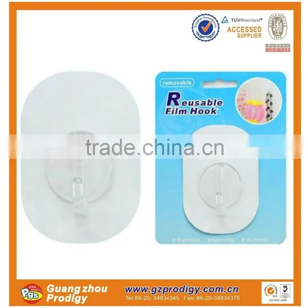 2015 Self-adhesive Reusable Film Packaging Plastic Hook photo-2
