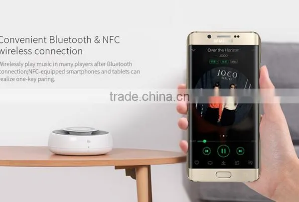 Nillkin Cozy NFC Bluetooth Speaker With MC2 Wireless Charger Alarm Clock Support Phone Call Aux Audio Input Fashion Ornaments photo-3