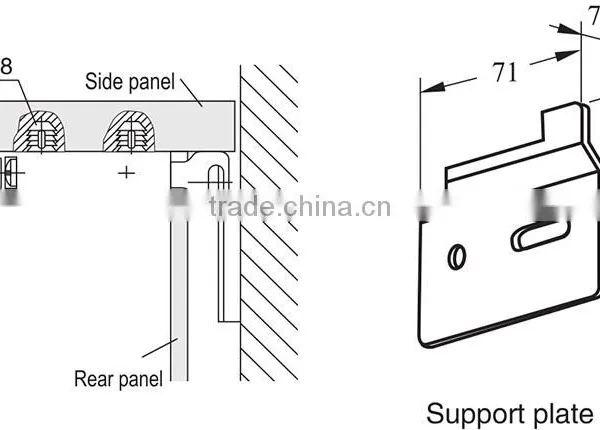 Adjustable Wall Cupboards Kitchen Cabinet Hanger Bracket photo-4