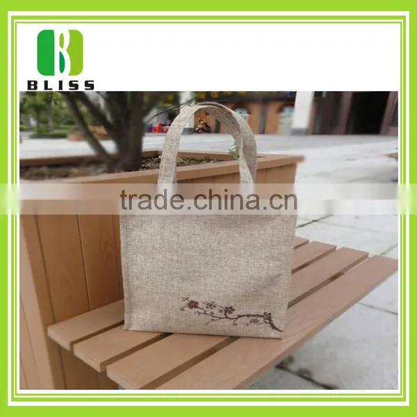 Customizable Printed Zipper Cheap Jute Shopping Bag Wholesale photo-2