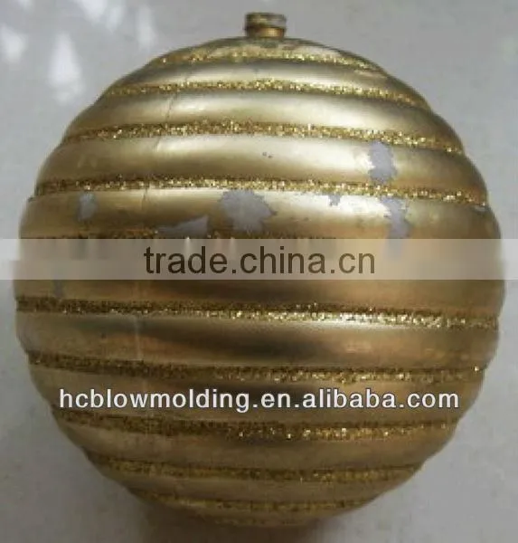 OEM Blow Molding Plastic Large Christmas Balls Plastic Christmas Shinny Ball photo-3