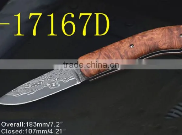 Damascus Steel Best Folding Knife photo-4