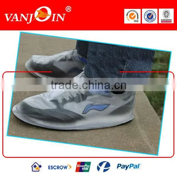 High Heel Flat PVC Rubber Rain Shoe Cover photo-6