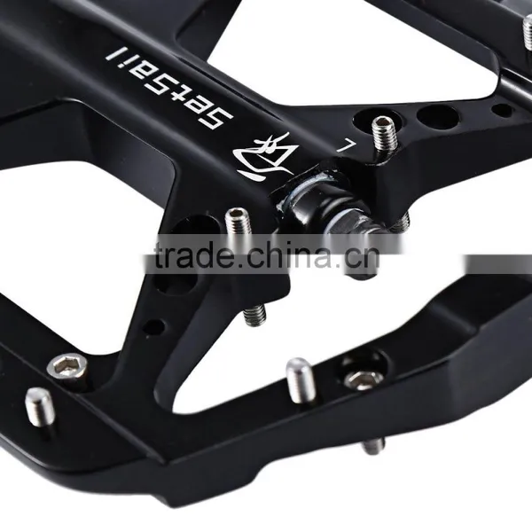 1 Pair SETSAIL 035 Mountain Bike Pedals Suitable for BMX Road Bicycle Fixed Gear With 3 Bearings 9/16 Inches Bicycle Pedals photo-5