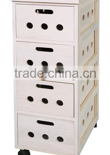 New Style High Quality and Good Price Wooden Cabinet With Wheels photo-4