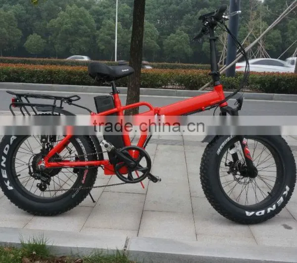 20''*4.0 Folding Electric Bike With 8fun 500W Motor and Sansung 48V 10AH Battery