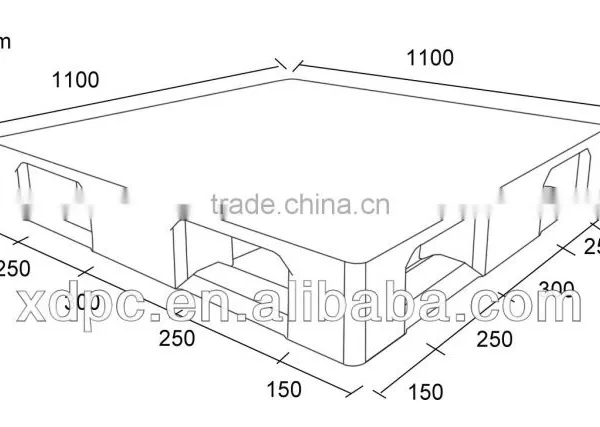 6 Runners Australia Standard Size Plastic Pallet photo-3