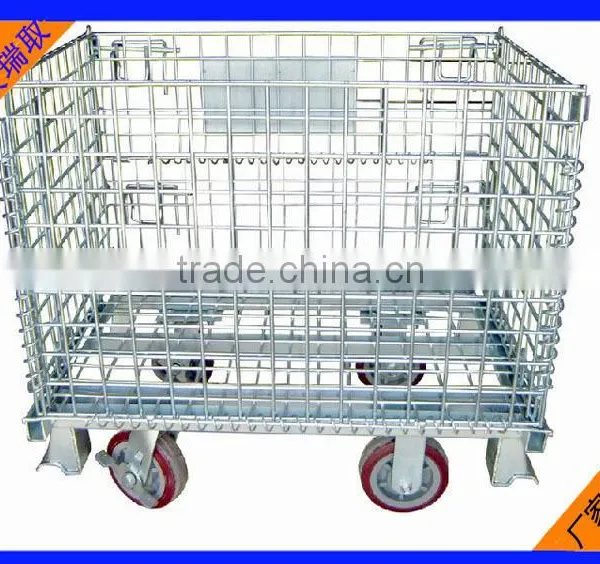 Steel Stacking Folding Warehouse Cages/Storage Cages photo-3