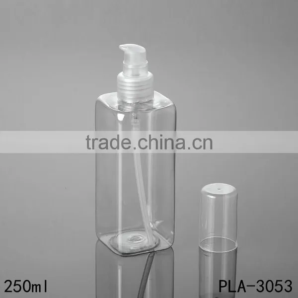 250ml Spray Bottle Skin Care Container PET Plastic Square 250ml Spray Bottle photo-6