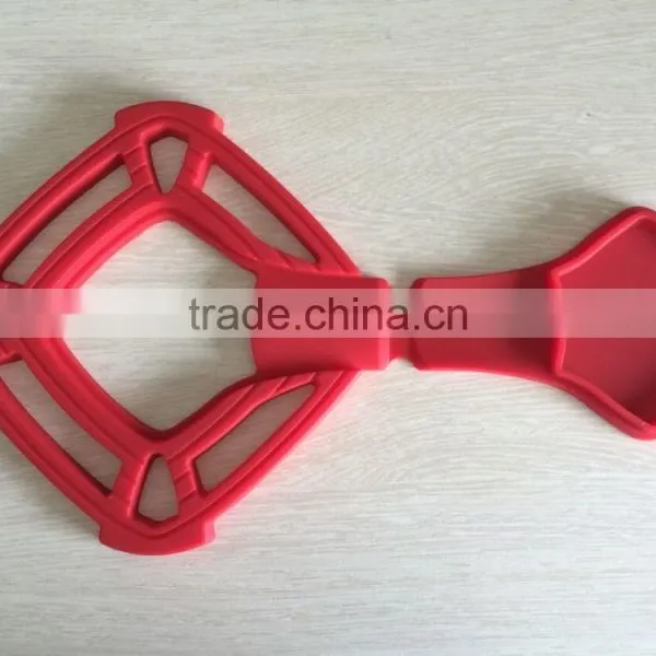 Wholesale Food Grade Silicone Trivet Mat With Spoon Rest Silicone Pot Mat photo-3