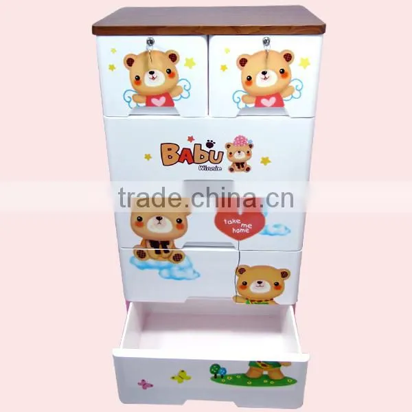 Storage Cabinet Plastic 5 Drawer Baby Plastic Drawer photo-6