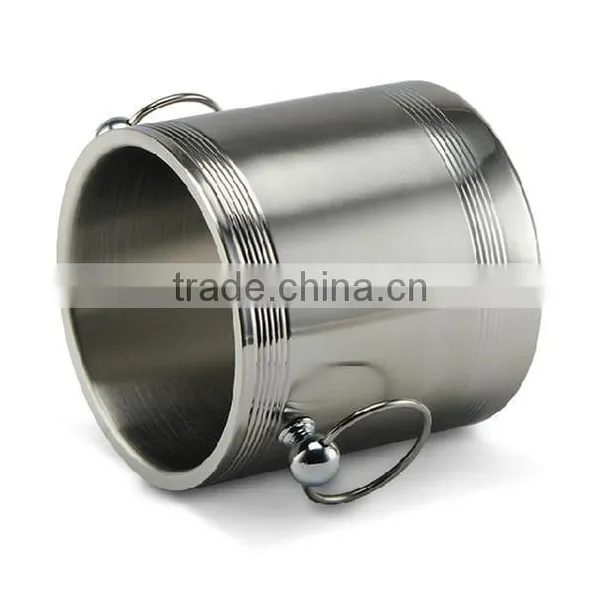 Custom Champagne Beer Stainless Steel Large Ice Bucket With Cover photo-3