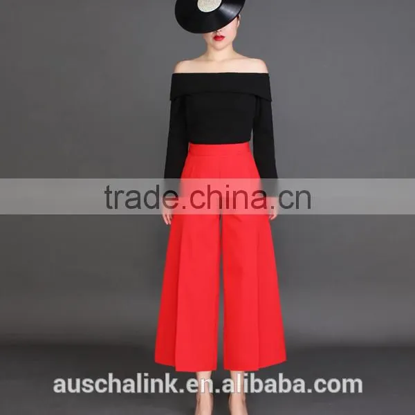 Personalized High Quality Girls Casual Loose Wide Leg Pants photo-5