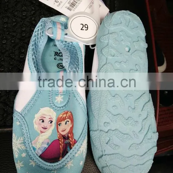 Girls Beautiful Catroon Aqua Shoes Cheap Stock photo-3
