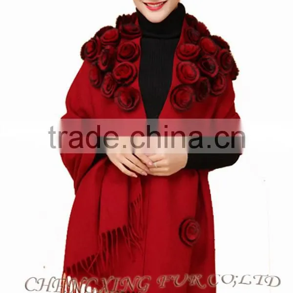 CX-B-P-37B Ladies Fashion Cashmere Fringes For Shawls photo-5